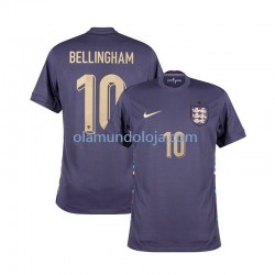 Camisola Inglaterra Jude Bellingham 10 Homem Equipamento Segundo Euro 2024 Manga Curta